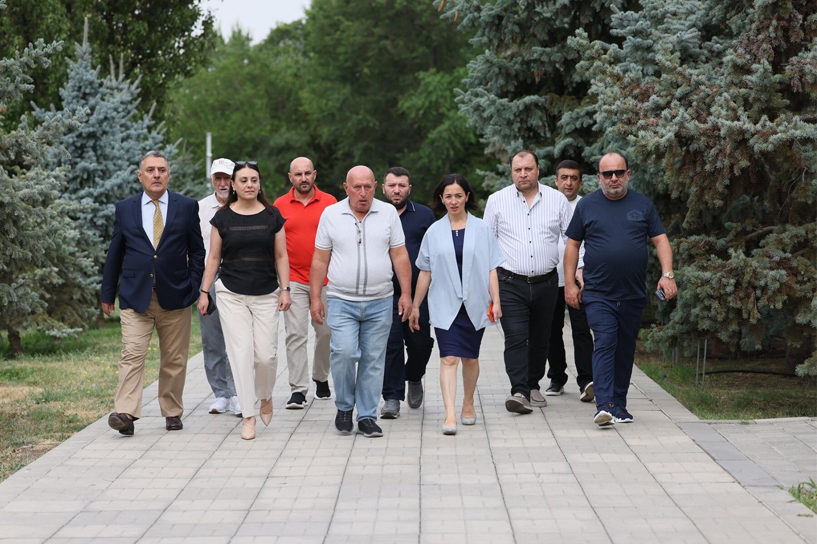 ԿԳՄՍ նախարարը շարունակում է հետևել Հայոց ցեղասպանության զոհերի հուշահամալիրի բարեկարգման աշխատանքներին